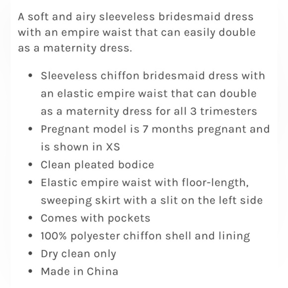 Birdie Grey Laurie Empire Dress - Dark Mauve - NWT Size XS - Picture 7 of 7